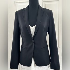 Theory - An Elegant thin Pinstripe Black Tailored Blazer, 6